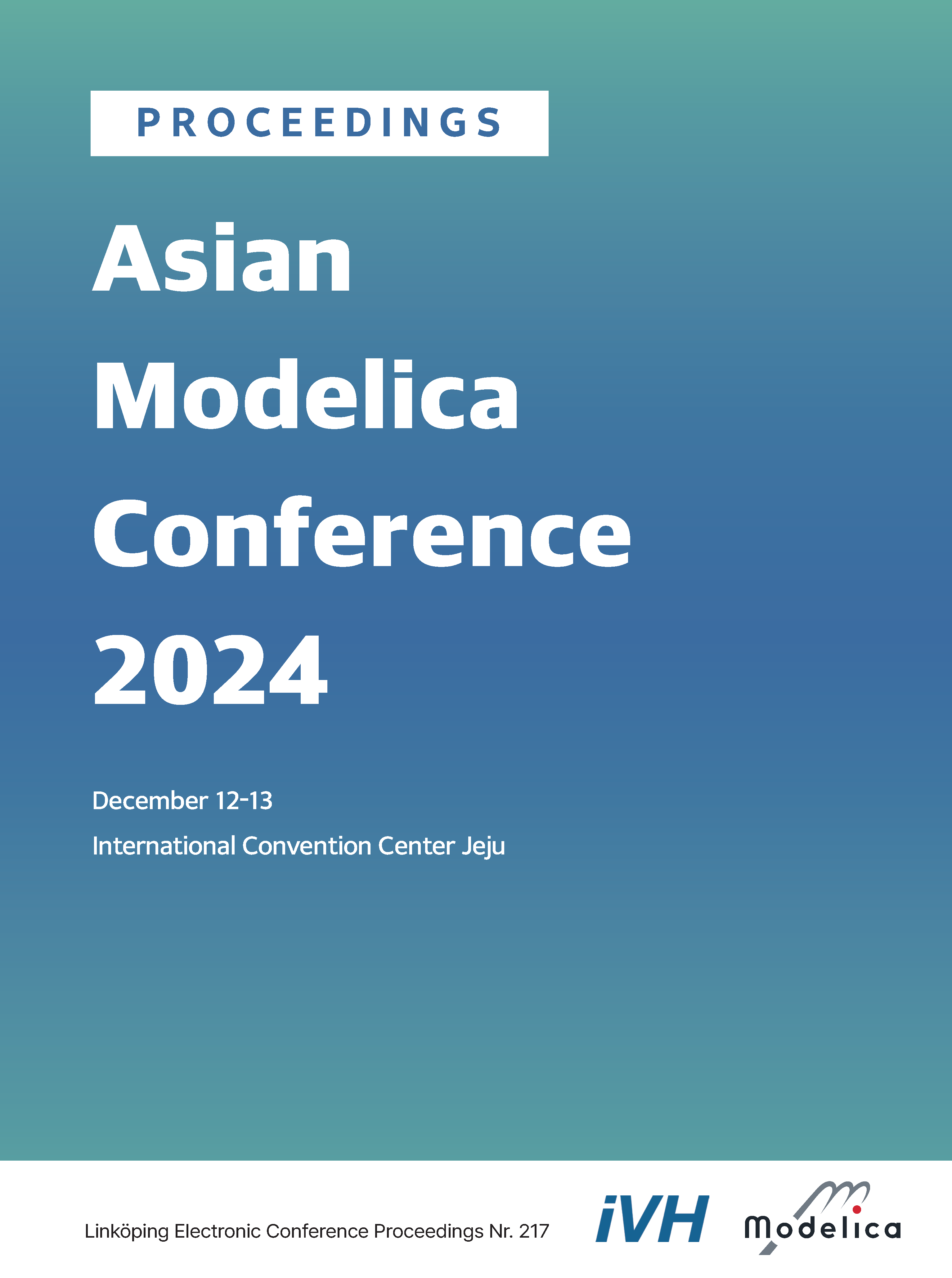 					View Proceedings of the Asian Modelica Conference 2024, Jeju, Korea, December 12 – 13, 2024
				